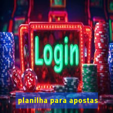 planilha para apostas