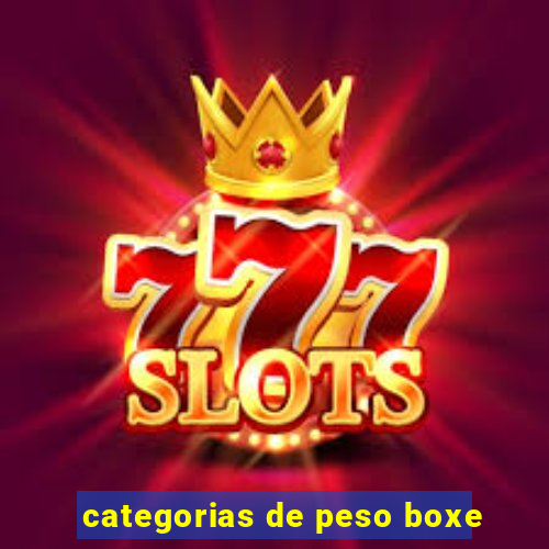 categorias de peso boxe